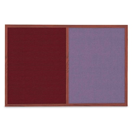 United Visual Products Slim Style Indoor Enclosed Corkboard, 36 UV504SCH-WHITE-DRKSPR